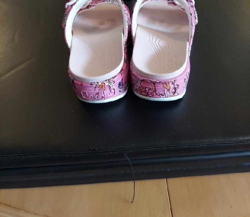 Pink Floral Slide Sandals - Picture 5 of 12